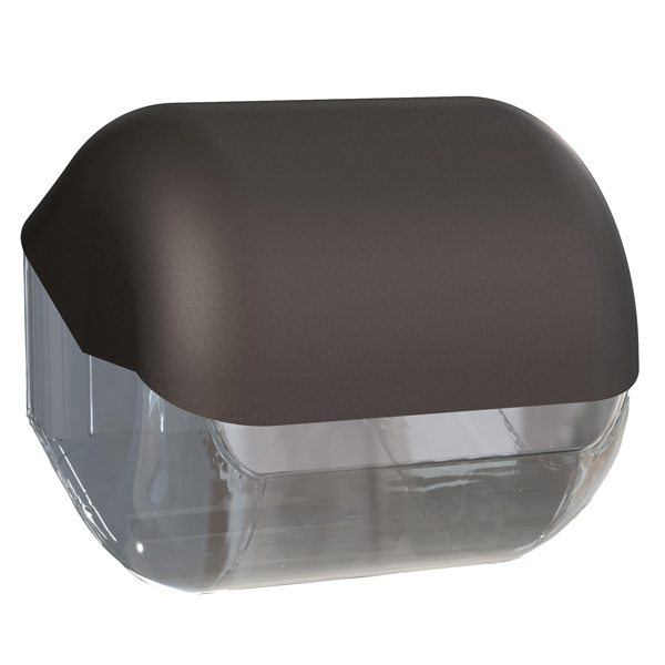 Dispenser carta igienica EColored - 15 x 14,8 x 14 cm - vesuvian black - Mar Plast Dispenser carta igienica EColored - 15 x 14,8 x 14 cm - vesuvian black - Mar Plast