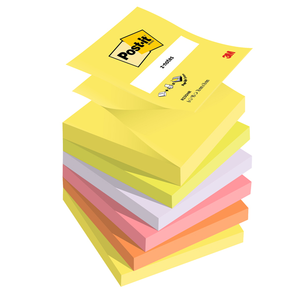 Blocco Post-it Super Sticky Z Notes - R330-NR NEON - 76 x 76 mm - assortiti neon - 100 fogli - Post-it Blocco Post-it Super Sticky Z Notes - R330-NR NEON - 76 x 76 mm - assortiti neon - 100 fogli - Post-it