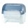 Dispenser carenato da banco Wiperbox per bobine asciugatutto - 34x31,5x36 cm - bianco/azzurro trasparente - Mar Plast