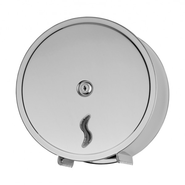 Distributore carta igienica Brinox per rotoli Mini Jumbo da 200 mt - 26x12,7x26,5 cm - acciaio inox - Medial