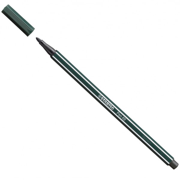 Pennarello Pen 68 - verde terra 63 - Stabilo Pennarello Pen 68 - verde terra 63 - Stabilo