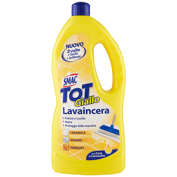 Smac Tot Giallo Lavaincera per pavimenti - cera di Carnauba - 1 L - Smac Smac Tot Giallo Lavaincera per pavimenti - cera di Carnauba - 1 L - Smac