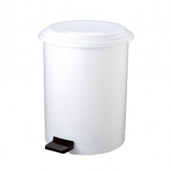 Pattumiera a pedale Ruf - PP - 40 L - diametro 44,5 cm - altezza 54 cm - bianco - Medial