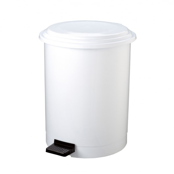 Pattumiera a pedale Ruf - PP - 40 L - diametro 44,5 cm - altezza 54 cm - bianco - Medial Pattumiera a pedale Ruf - PP - 40 L - diametro 44,5 cm - altezza 54 cm - bianco - Medial