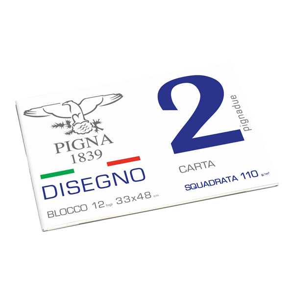 Album Pigna2 - 33 x 48 cm - 4 angoli - 20 fogli - 110 gr - liscio squadrato - Pigna Album Pigna2 - 33 x 48 cm - 4 angoli - 20 fogli - 110 gr - liscio squadrato - Pigna