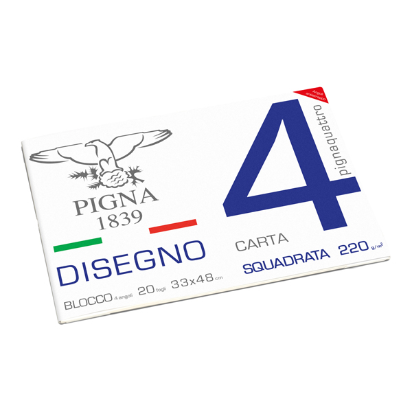 Album Pigna4 - 33 x 48 cm - 4 angoli - 20 fogli - 200 gr - liscio squadrato - Pigna Album Pigna4 - 33 x 48 cm - 4 angoli - 20 fogli - 200 gr - liscio squadrato - Pigna