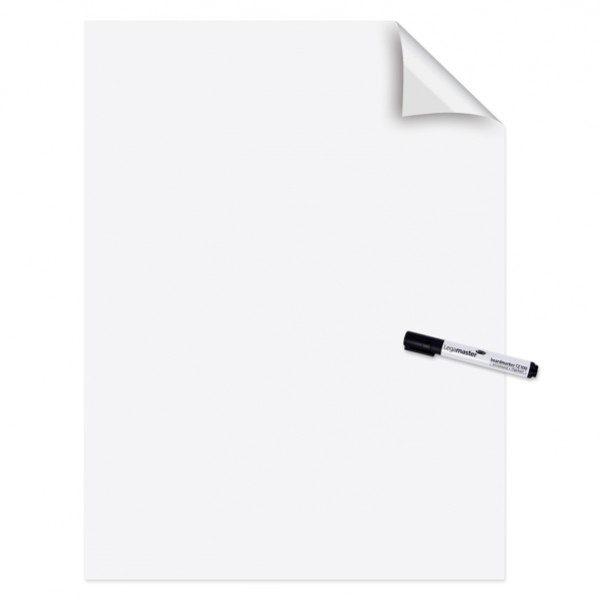 Fogli elettrostatici Magic Chart - 60 x 80 cm - bianco lucido - Legamaster - rotolo da 25 pezzi