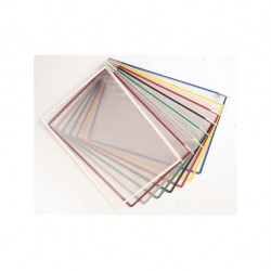 Tasche di ricambio - per leggio T Technic - A4 - colori assortiti - Djois - conf. 10 pezzi