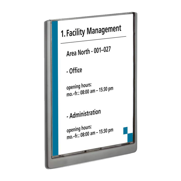 Targa per porte/pareti Click Sign - 21 x 29,7 cm (A4) - Durable Targa per porte/pareti Click Sign - 21 x 29,7 cm (A4) - Durable