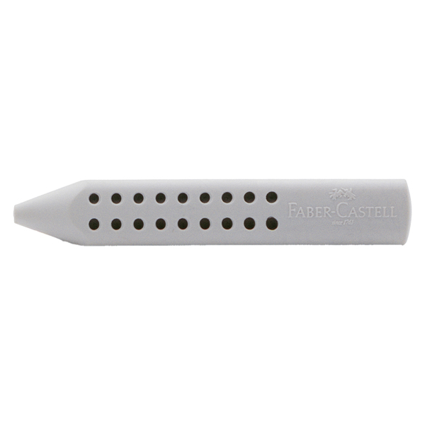 Gomma a forma di matita Grip 2001 - 90x15x15mm - grigia - Faber-Castell Gomma a forma di matita Grip 2001 - 90x15x15mm - grigia - Faber-Castell