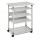 Pc Workstation System 75 VH - con ruote - 5 ripiani - 75 x 53,4 x 95/125 cm - grigio - Durable