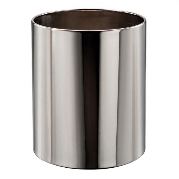 Cestino gettacarte Getsi - diametro 23 cm - H 28 cm - 12,5 L - inox brillante - Medial
