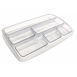 Vaschetta portacancelleria - 25,3 x 3,4 x 15,7 cm - trasparente neutro - Arda