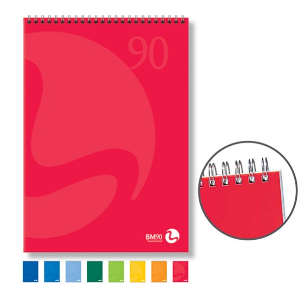 Blocco notes Color - spiralato lato corto - 5mm - 90gr - 50 fogli - BM Blocco notes Color - spiralato lato corto - 5mm - 90gr - 50 fogli - BM