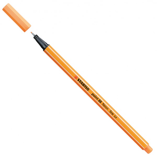 Fineliner Point 88 - tratto 0,4mm - arancio neon 054 - Stabilo Fineliner Point 88 - tratto 0,4mm - arancio neon 054 - Stabilo