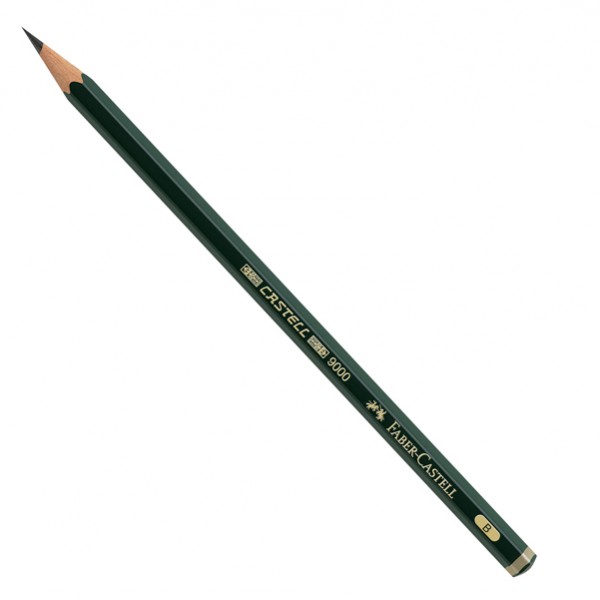 Matita in grafite Castell 9000 - gradazione B - esagonale - Faber-Castell Matita in grafite Castell 9000 - gradazione B - esagonale - Faber-Castell
