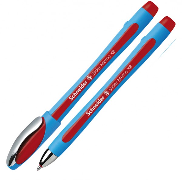 Penna a sfera Slider Memo - punta XB - rosso - Schneider Penna a sfera Slider Memo - punta XB - rosso - Schneider