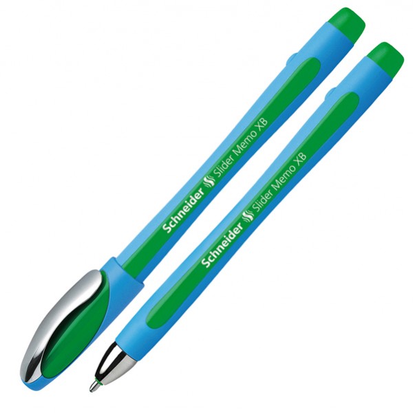 Penna a sfera Slider Memo - punta XB - verde - Schneider Penna a sfera Slider Memo - punta XB - verde - Schneider