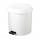 Pattumiera a pedale Ruf - PP - 12 L - diametro 27 cm - altezza 34 cm - bianco - Medial