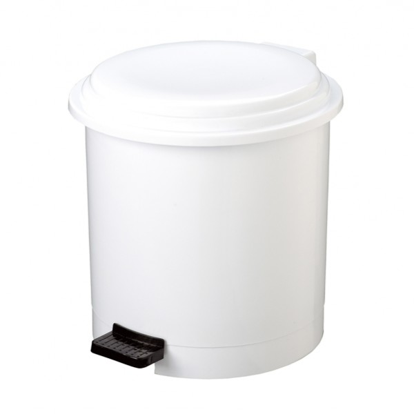 Pattumiera a pedale Ruf - PP - 12 L - diametro 27 cm - altezza 34 cm - bianco - Medial Pattumiera a pedale Ruf - PP - 12 L - diametro 27 cm - altezza 34 cm - bianco - Medial