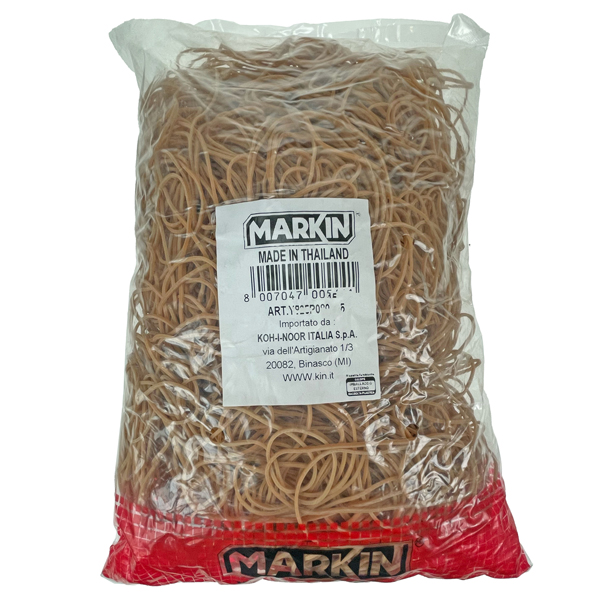Elastici - diametro 10 cm - 1 kg - caucciù - avana - Markin Elastici - diametro 10 cm - 1 kg - caucciù - avana - Markin