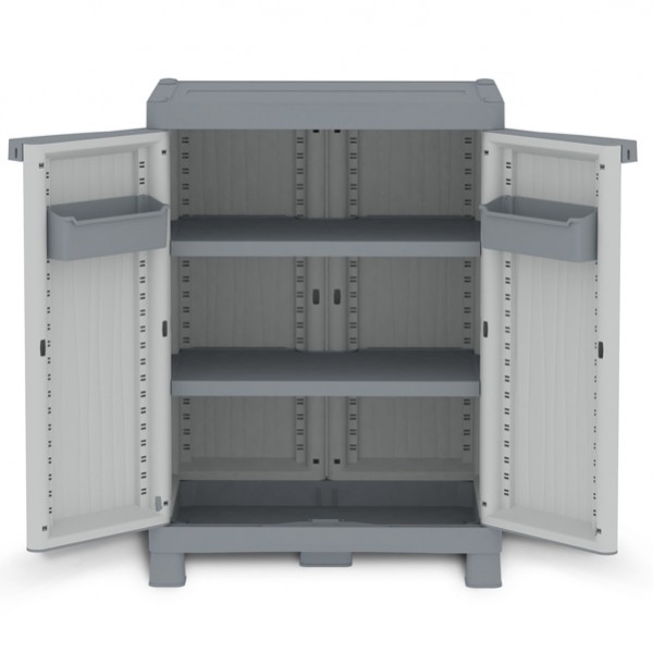 Armadietto Domino Wave - Base 700UW - 2 ante - 70 x 43,8 x 97,6 cm - PPL - grigio - Terry Armadietto Domino Wave - Base 700UW - 2 ante - 70 x 43,8 x 97,6 cm - PPL - grigio - Terry