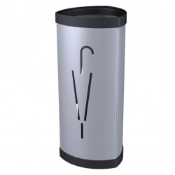 Portaombrelli - diametro 26 cm - H 60 cm - metallo - silver - Alba