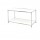 Libreria Easy System - 2 ripiani - acciaio cromato - 80x40x40,5 cm - bianco - Serena Group