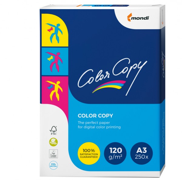 Carta Color Copy - A3 - 120 gr - bianco - Mondi - conf. 250 fogli Carta Color Copy - A3 - 120 gr - bianco - Mondi - conf. 250 fogli