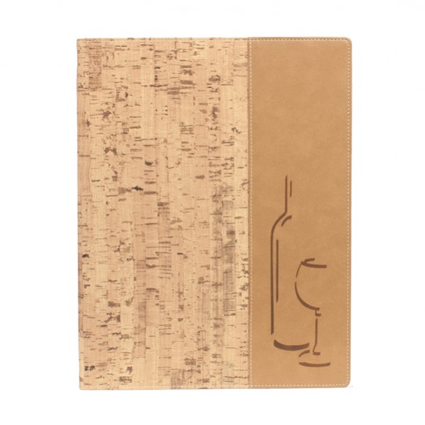 Carta dei vini Design -  1 inserto doppio incluso - A4 - 24 x 34 cm - sughero - Securit