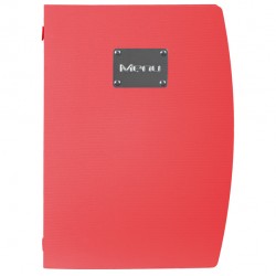Portamenù Rio - 1 inserto doppio incluso - A4 - 24 x 34 cm - rosso - Securit