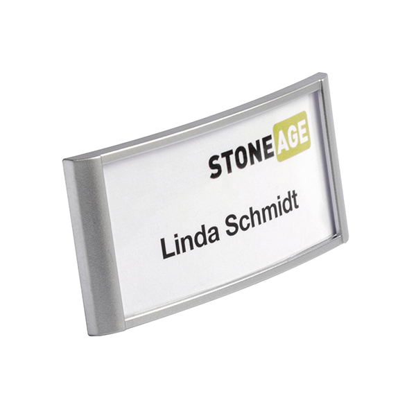 Portanome Classic con magnete - 3,4 x 7,4 cm - Durable - conf. 10 pezzi