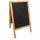 Lavagna Sandwich - cavalletto Teak - 69 x 125 cm - Securit