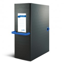 Scatola archivio Big Next - dorso 20 cm - 25 x 35 cm - nero/blu - Sei Rota