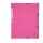 Cartella 3 lembi con elastico angolare - A4 - dorso 0,3 cm - cartoncino Lustrè - rosa - Exacompta