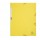 Cartella 3 lembi con elastico angolare - A4 - dorso 0,3 cm - cartoncino Lustrè - giallo limone - Exacompta