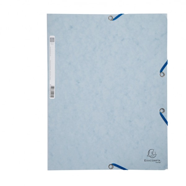 Cartella 3 lembi con elastico angolare - A4 - dorso 0,3 cm - cartoncino Lustrè - grigio chiaro - Exacompta Cartella 3 lembi con elastico angolare - A4 - dorso 0,3 cm - cartoncino Lustrè - grigio chiaro - Exacompta