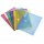 Buste forate con bottone in velcro - A4 - PP - colori assortiti - Djois - conf. 12 pezzi