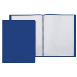 Portalistini Sviluppo - liscio - PP - 22 x 30 cm - 60 buste - blu - Favorit
