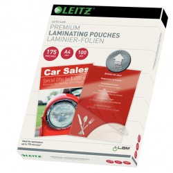 Pouches ILam - A4 - 216x303 mm - 2x175 micron - Leitz - conf. 100 pezzi