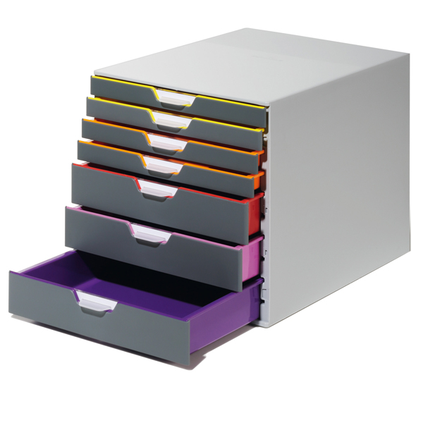 Cassettiera Varicolor - 28 x 35,6 x 29,2 cm - 7 cassetti - Durable Cassettiera Varicolor - 28 x 35,6 x 29,2 cm - 7 cassetti - Durable