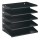 Portadocumenti Sorter Rack - 33 x 36 x 25 cm - 5 scomparti - nero - Durable