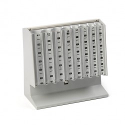 Distributore manuale di monete Eurocoin - 25 x 10,4 x 17 cm - grigio chiaro - Holenburg