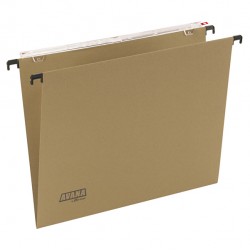 Cartella sospesa Avana - cassetto - interasse 33 cm - fondo V - 31,3 x 24,5 cm - avana - Bertesi