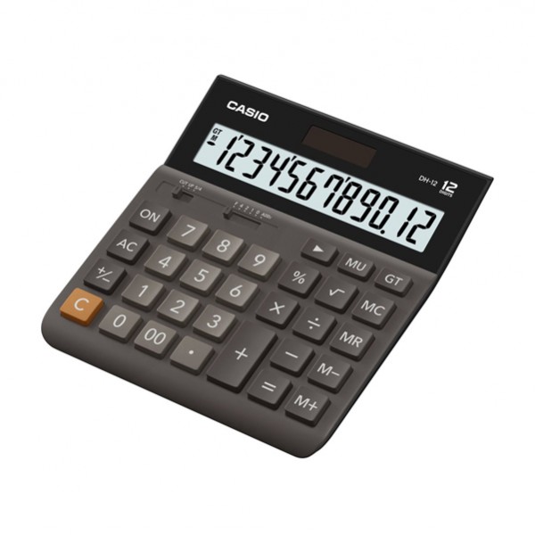 Calcolatrice da tavolo DH-12BK - 12 cifre - nero - Casio Calcolatrice da tavolo DH-12BK - 12 cifre - nero - Casio