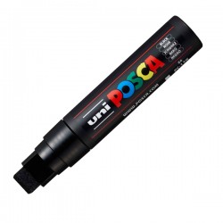 Marcatore a base d'acqua Uni Posca PC17K - punta extra large a scalpello 15,0mm - nero - Uni Mitsubishi