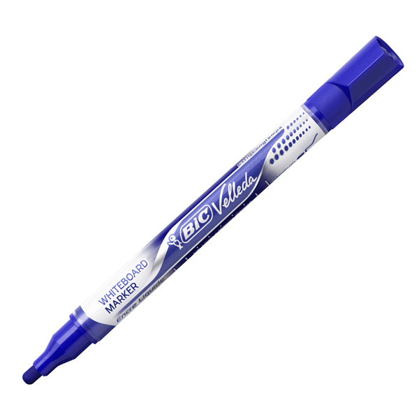 Marcatori Whiteboard Marker Velleda liquid Ink - punta tonda 2,2mm - blu - Bic Marcatori Whiteboard Marker Velleda liquid Ink - punta tonda 2,2mm - blu - Bic