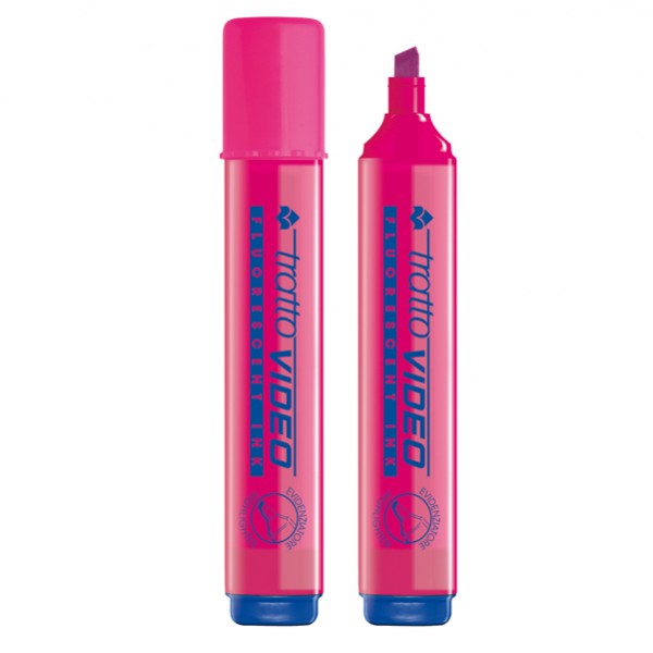 Evidenziatore Tratto Video - punta a scalpello - tratto da 1,0-5,0mm - fucsia - Tratto Evidenziatore Tratto Video - punta a scalpello - tratto da 1,0-5,0mm - fucsia - Tratto