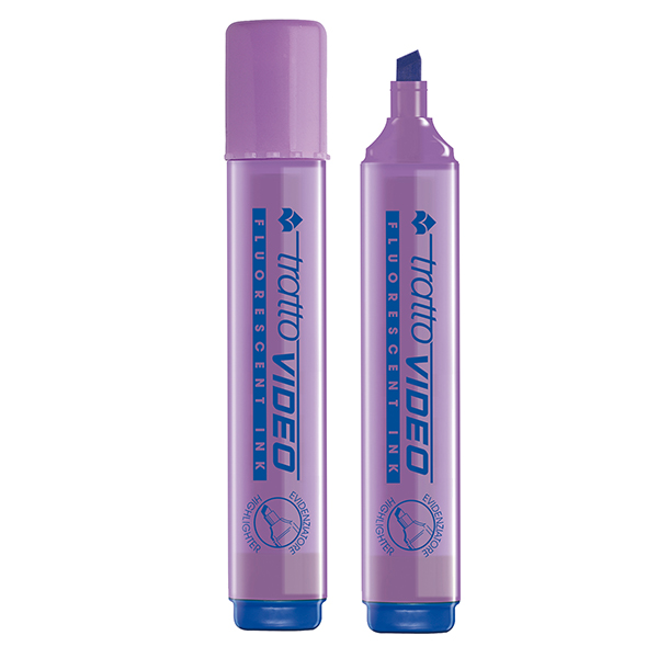 Evidenziatore Tratto Video - punta a scalpello - tratto da 1,0mm-5,0mm - viola - Tratto Evidenziatore Tratto Video - punta a scalpello - tratto da 1,0mm-5,0mm - viola - Tratto
