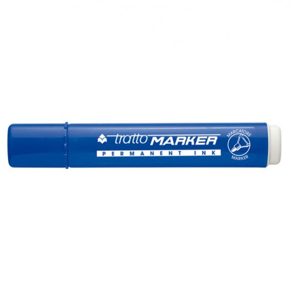 Marcatore permanente Marker - punta tonda - tratto 2,50mm - blu - Tratto Marcatore permanente Marker - punta tonda - tratto 2,50mm - blu - Tratto